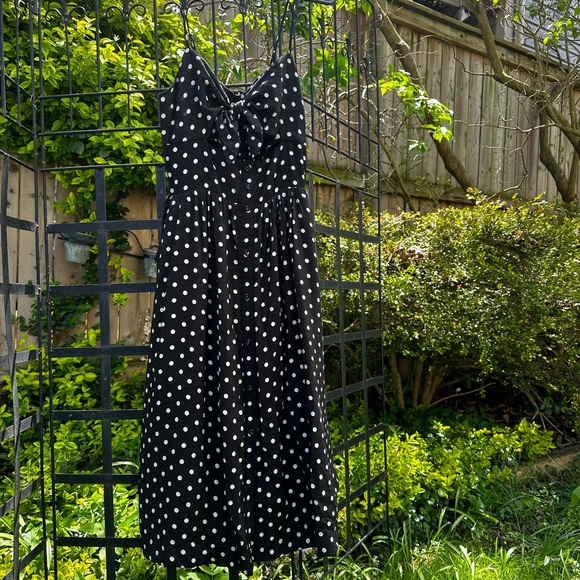 Retro Style Polka-dot Dress - Picture 2 of 10